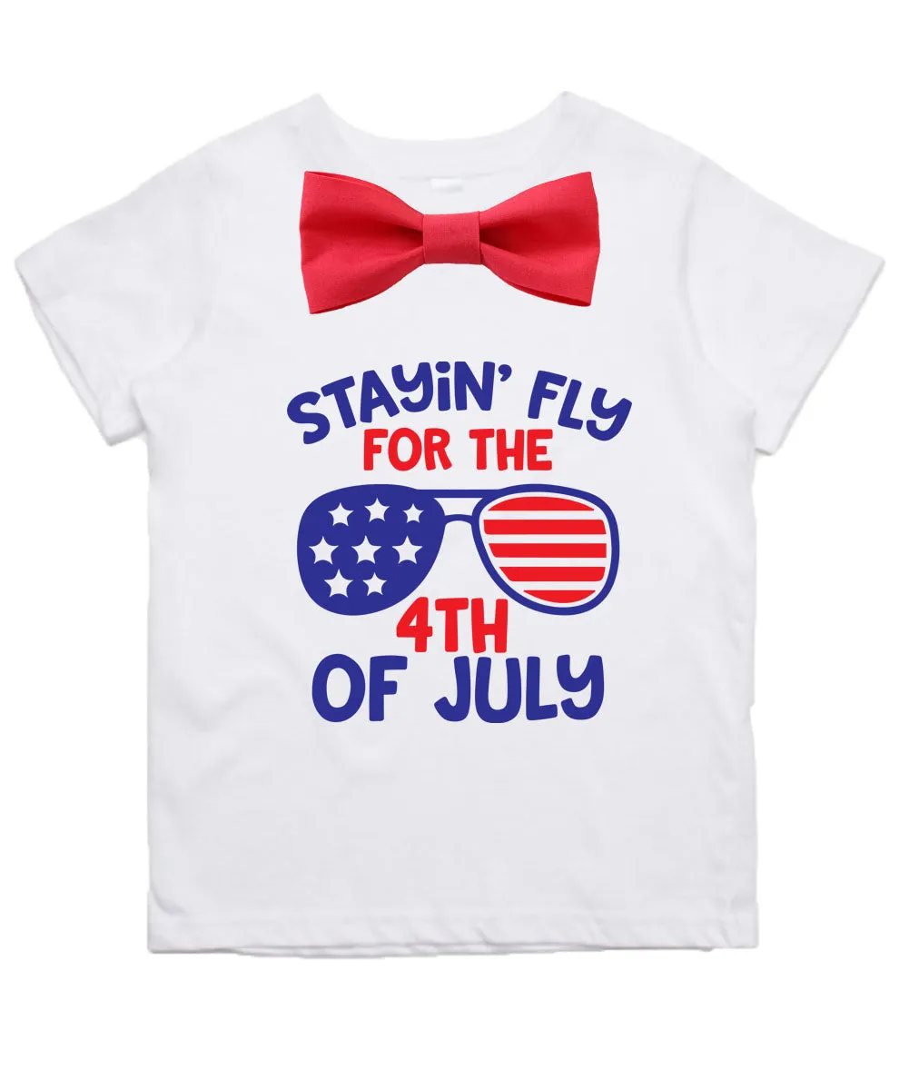 Fourth of July Shirt Baby And Toddler Boy Stayin' Fly for 4th