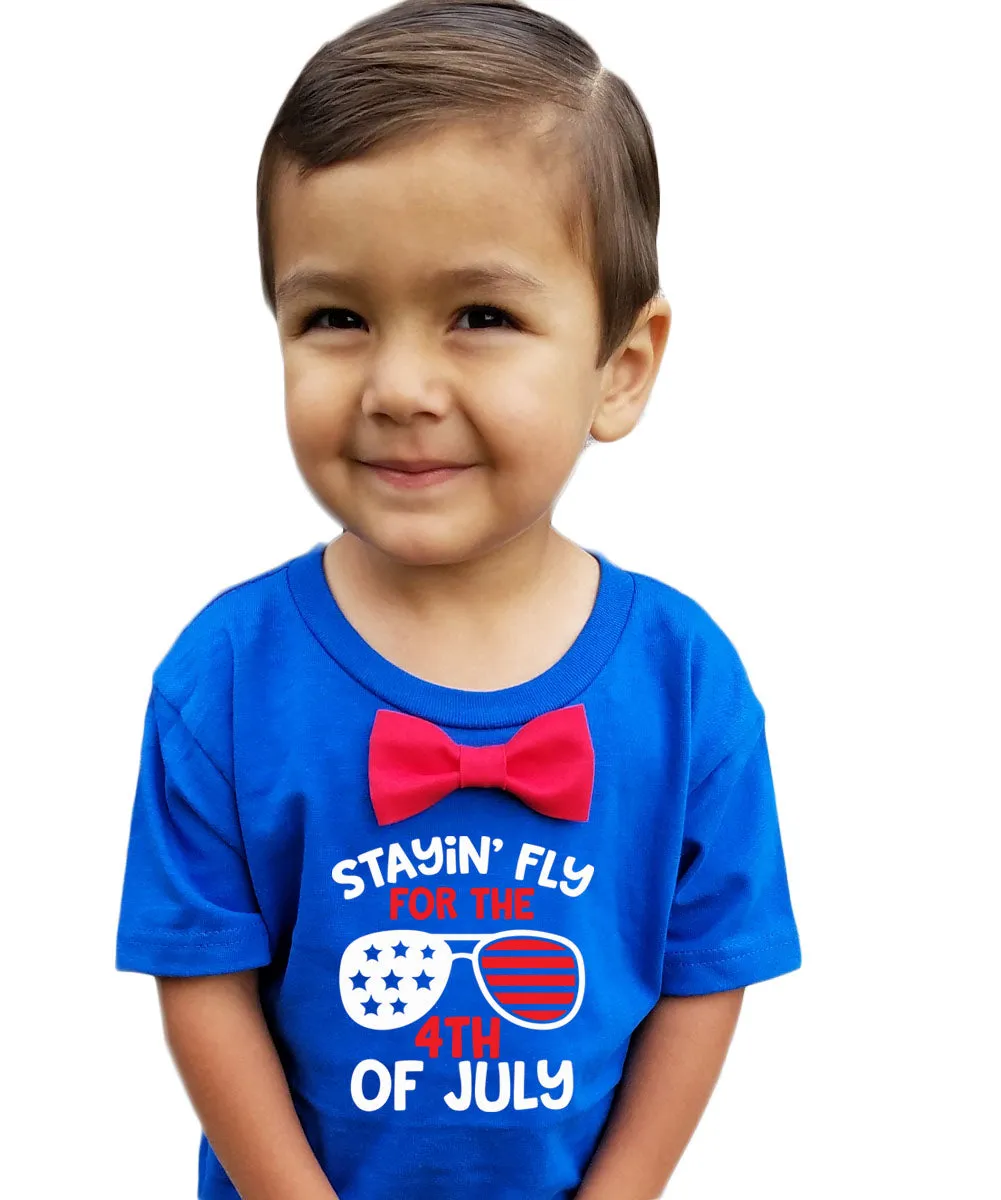 Fourth of July Shirt Baby And Toddler Boy Stayin' Fly for 4th