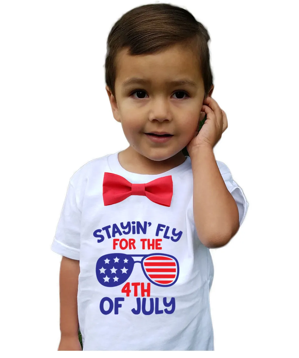 Fourth of July Shirt Baby And Toddler Boy Stayin' Fly for 4th