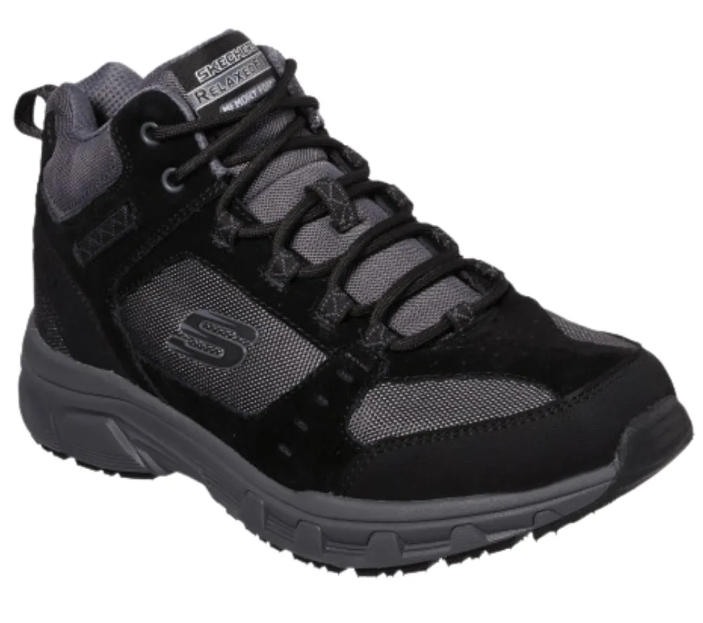 Ghete sport, barbati, SKECHERS Oak Canyon IronHide 51895-BKCC negru, textil