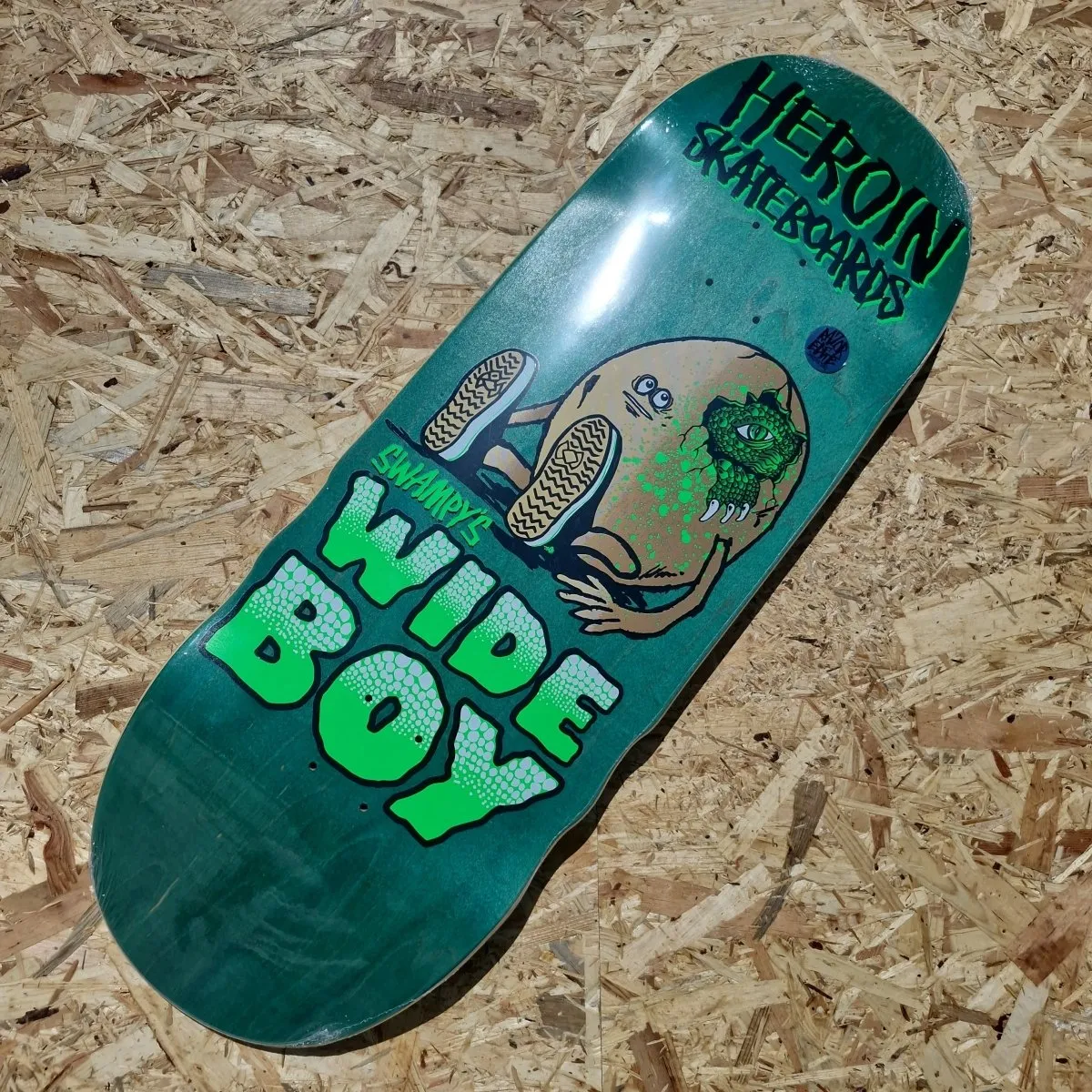 Heroin Skateboards Swampy's Wide Boy 10.75 Deck