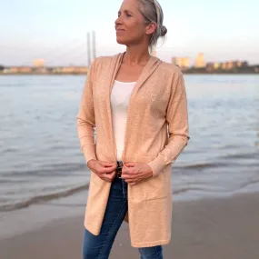 Herzlein® Cardigan in Beige meliert