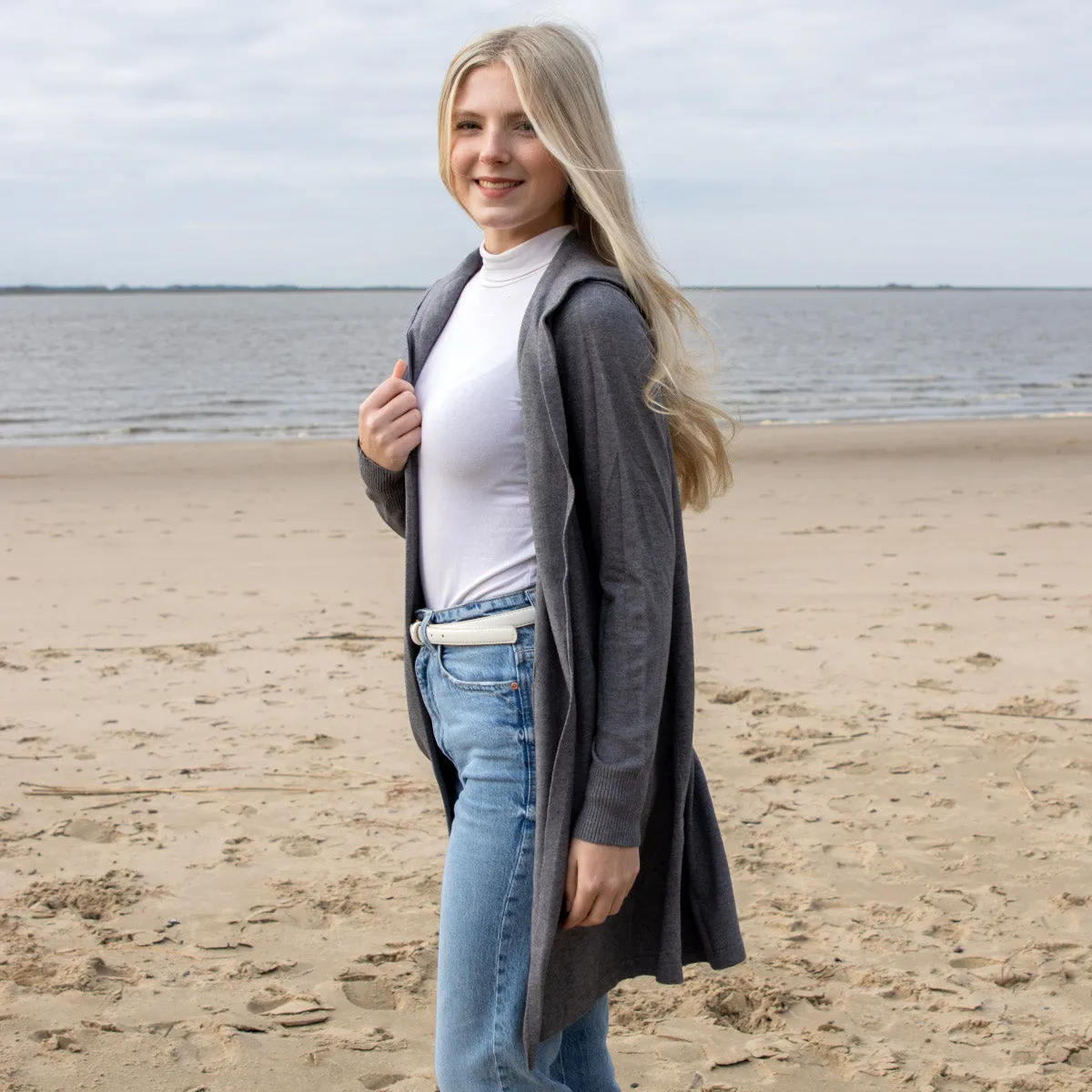 Herzlein® Cardigan in Dunkelgrau