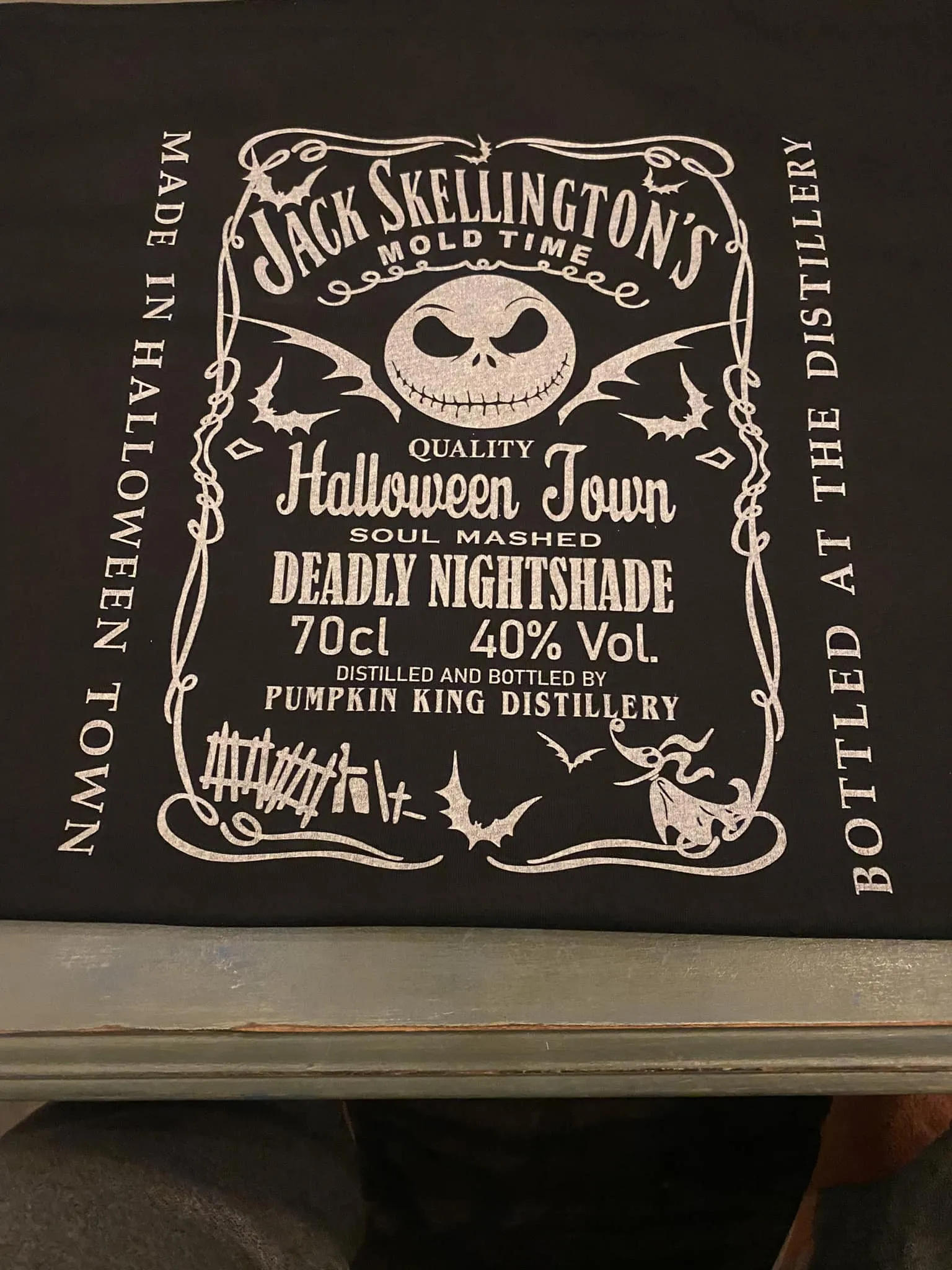 Jack Skellington ( uni-tee w/ slit )New Print DTG