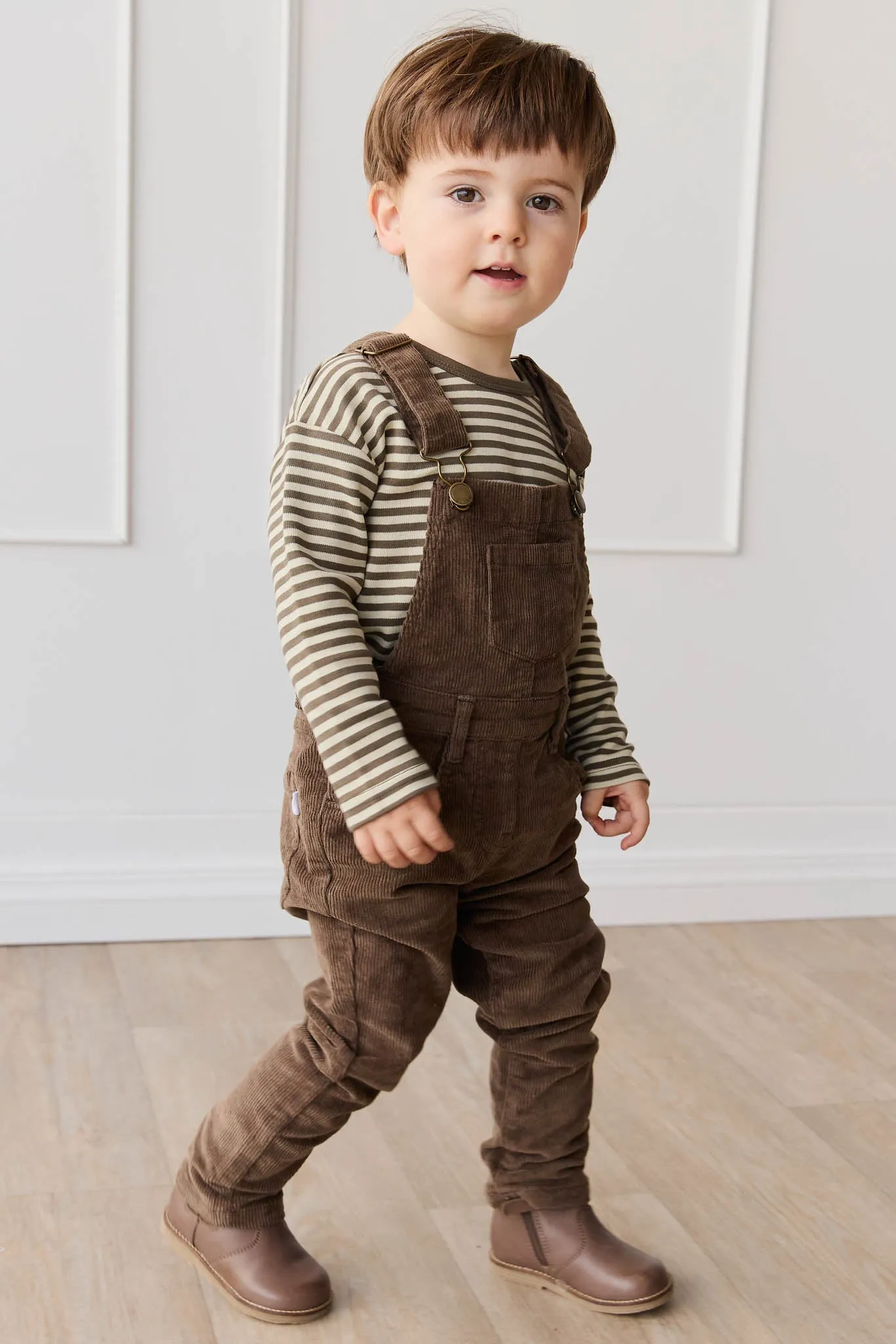 Jordie Cord Overall - Brownie