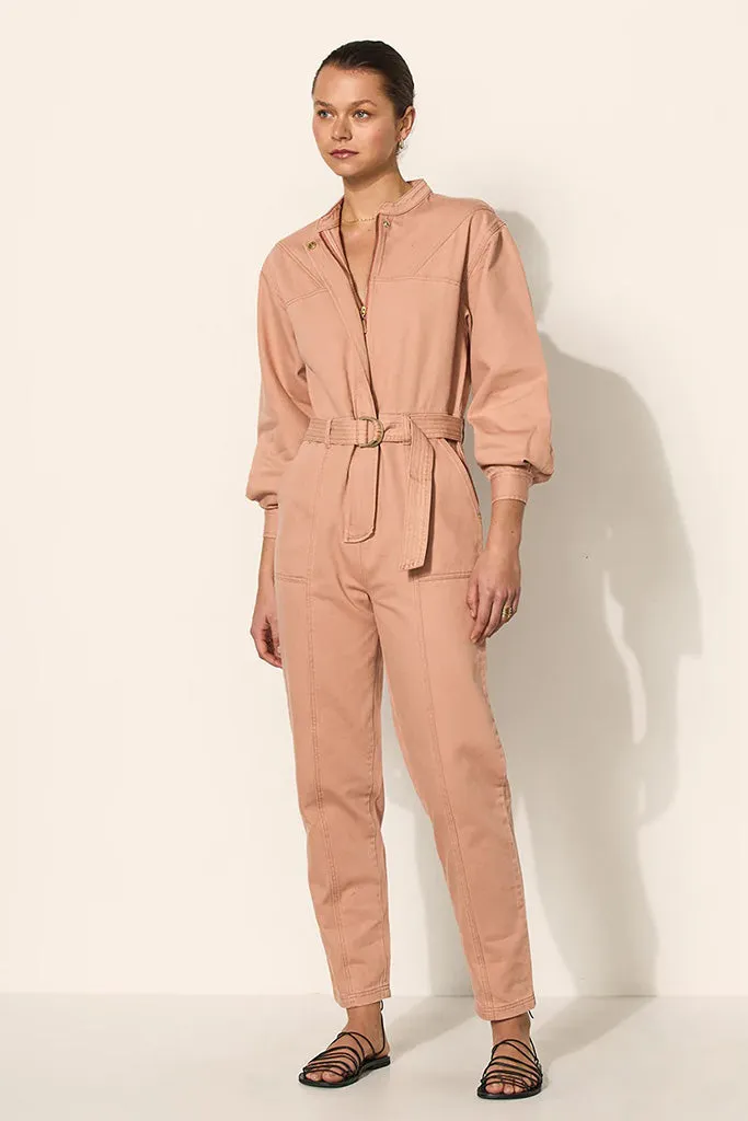 Kivari - Jimmy Denim Boiler Suit - Italian Clay *FINAL SALE