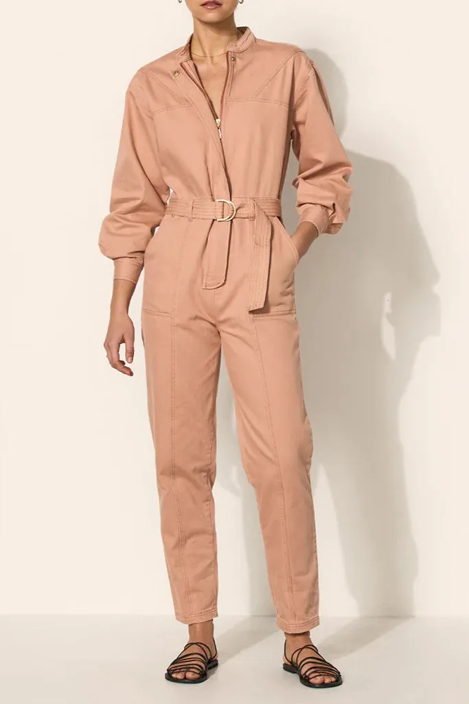 Kivari - Jimmy Denim Boiler Suit - Italian Clay *FINAL SALE