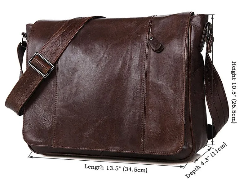 Lawrence Genuine Leather Messenger Bag