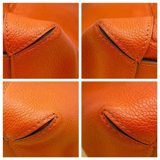 Louis Vuitton Bagatelle Empreinte Abricot Orange Calfskin Leather Hobo Bag