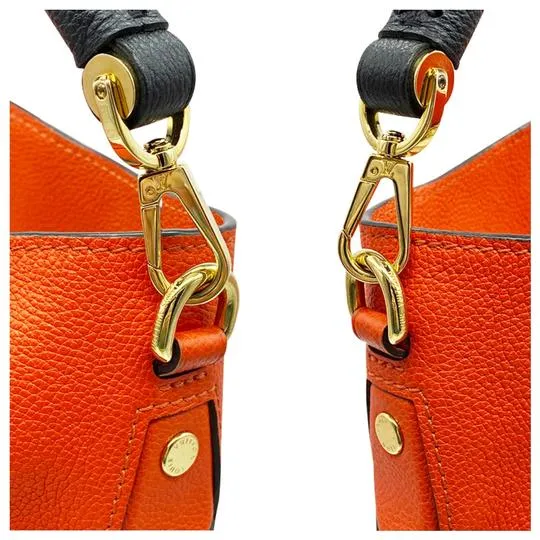 Louis Vuitton Bagatelle Empreinte Abricot Orange Calfskin Leather Hobo Bag