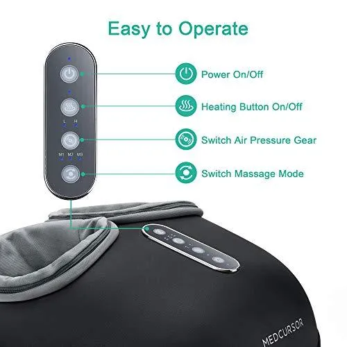 MEDCRX™ Shiatsu Full-Wrap Foot Massager w/ Heat | Air Compression, Deep Kneading Therapy