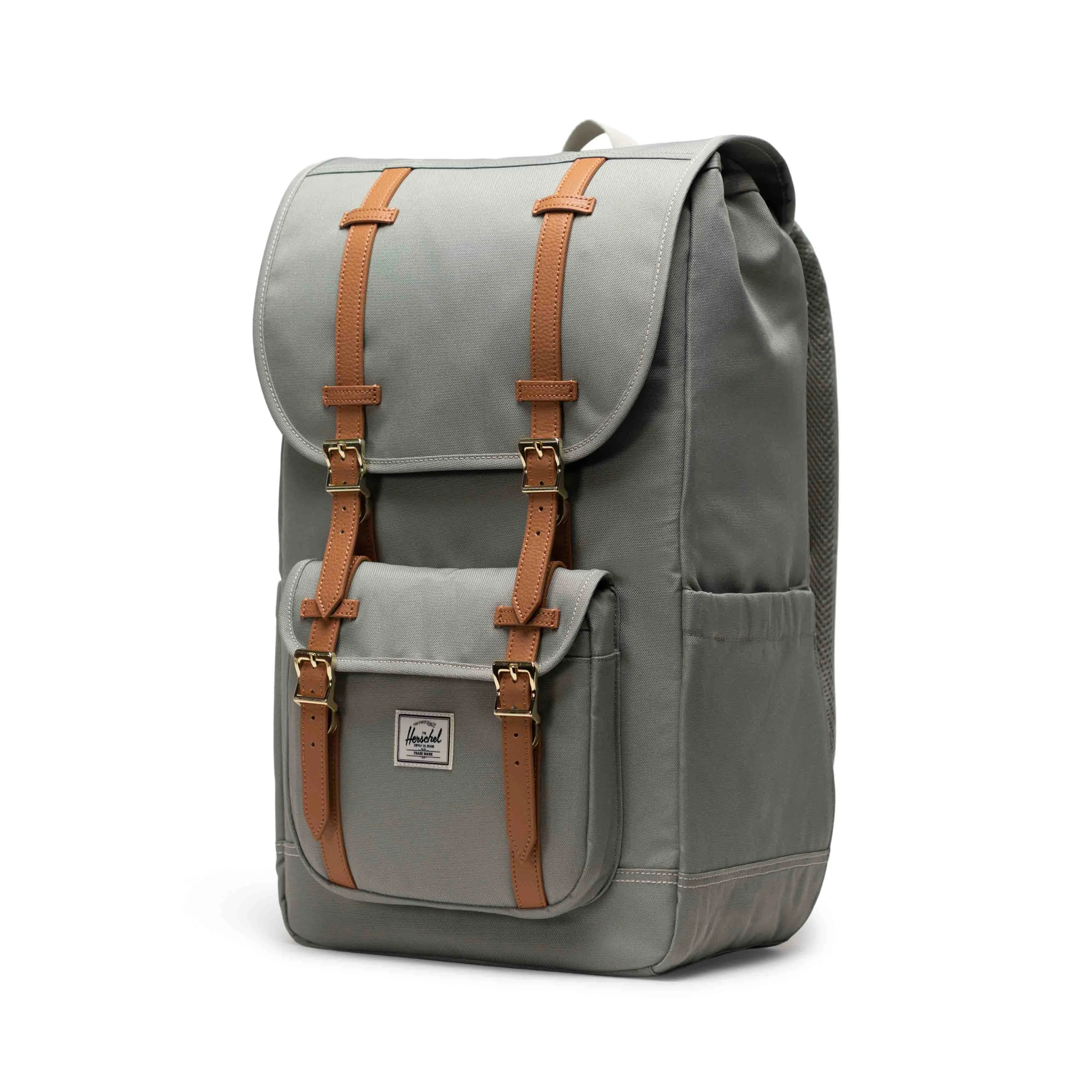 Mochila Herschel Little America Seagrass/White Stitch