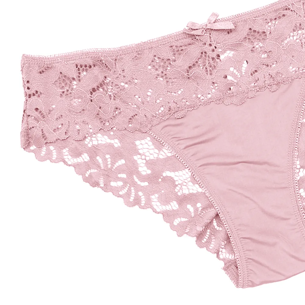 Panty coordinable hipster de encaje rosa 74387 Carnival