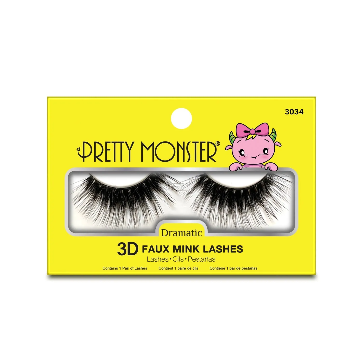 PRETTY MONSTER Dramatic 3D Pestaas de Mink