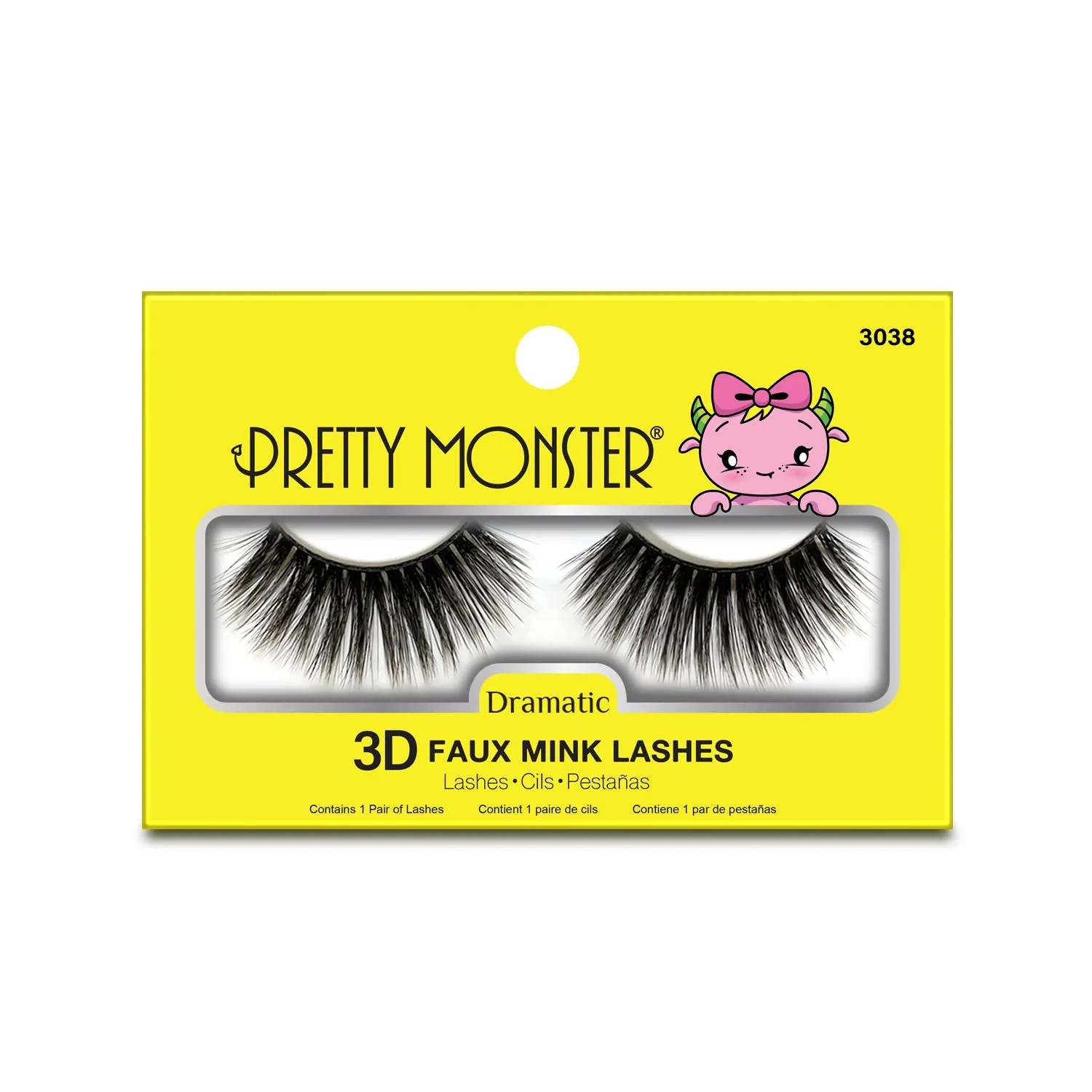 PRETTY MONSTER Dramatic 3D Pestaas de Mink