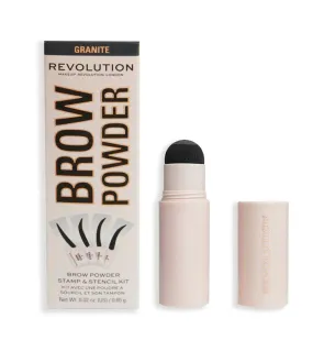 Revolution - Kit de cejas Brow Powder - Granite