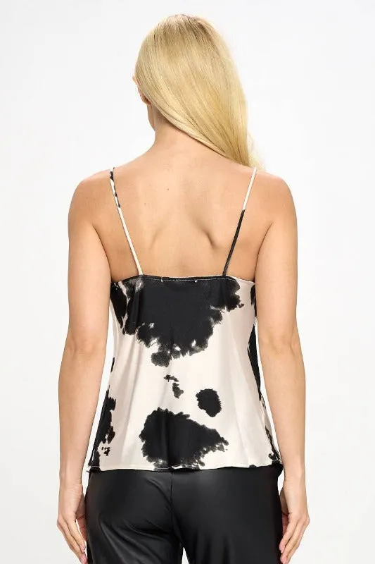 Silky Cow Print Tank - Made in USA