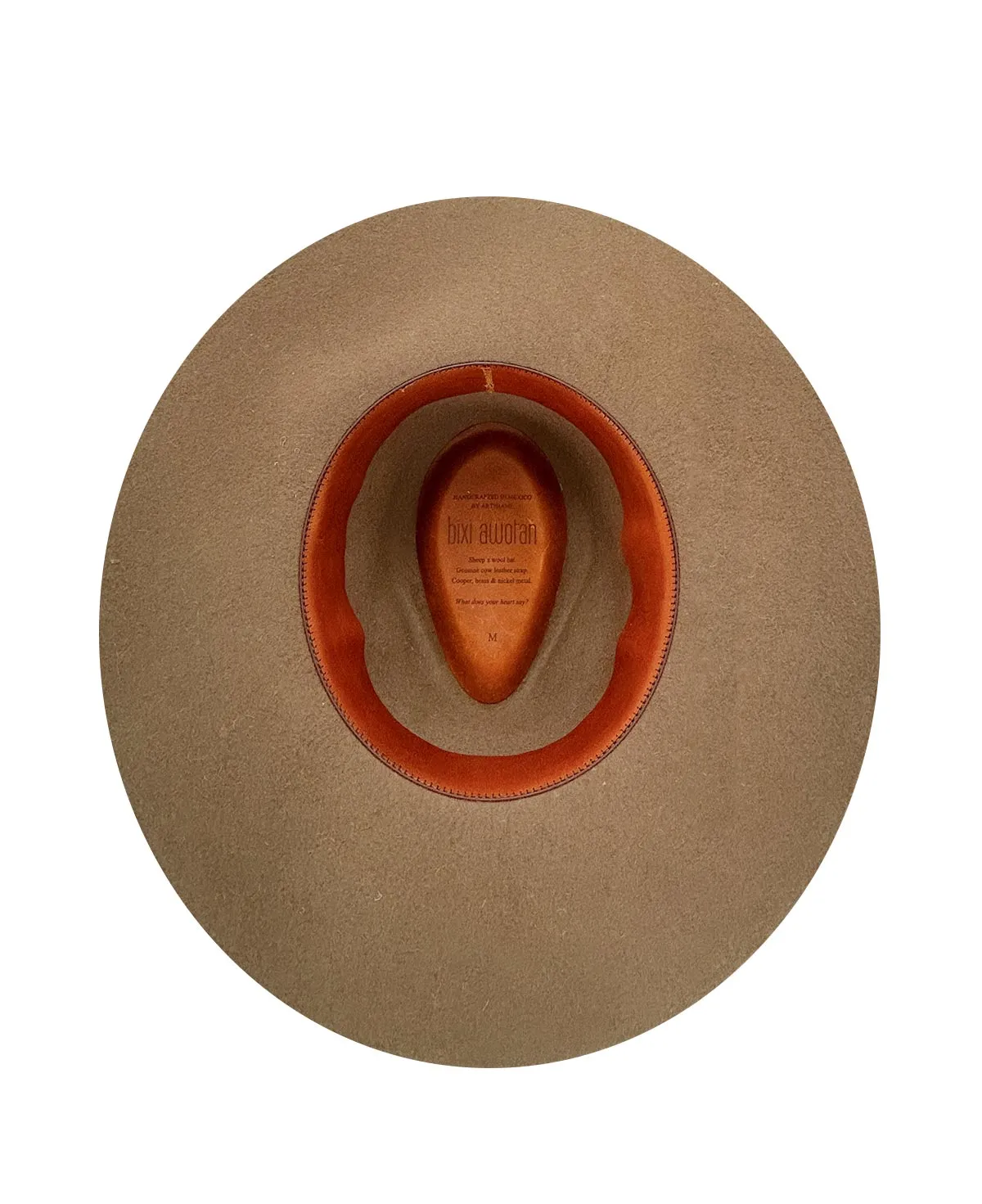 Sombrero Beige de lana con toquilla de piel