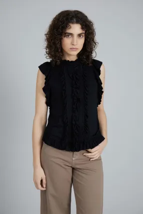 Vrow Frilled Viscose Top